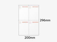郵便ハガキ４面付印刷